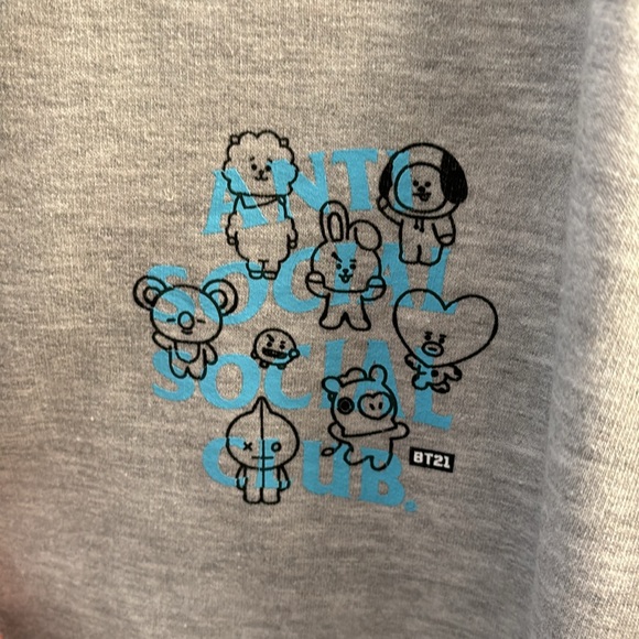 NWT Anti Social Social Club x BT21 Traceable Hoodie - Picture 4 of 8